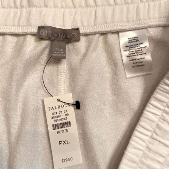 T by Talbots PIMA TERRY STRAIGHT LEG CROPS - XLP - Picture 6 of 7